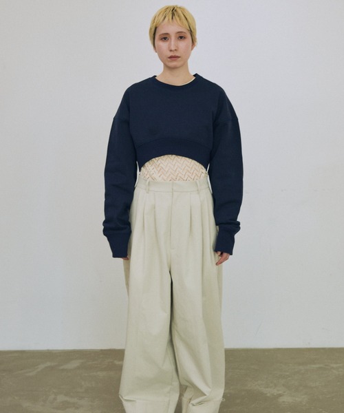 トレーナー スウェット Dart Cropped Sweat レディース lit トレーナー スウェット Dart Cropped Sweat レディース