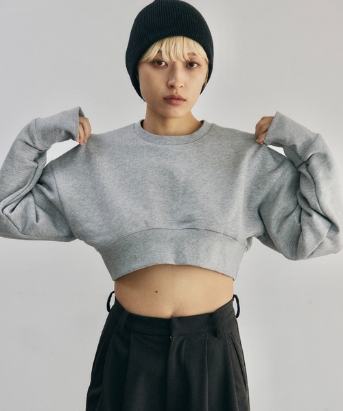 トレーナー スウェット Dart Cropped Sweat レディース lit トレーナー スウェット Dart Cropped Sweat レディース