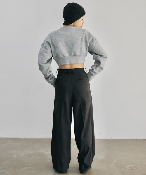 トレーナー スウェット Dart Cropped Sweat レディース lit トレーナー スウェット Dart Cropped Sweat レディース