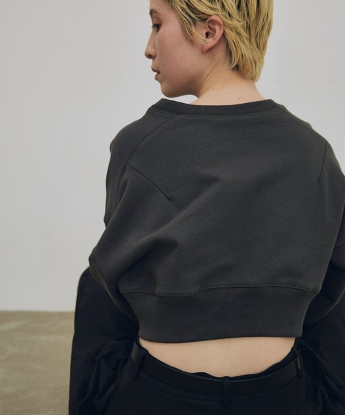lit トレーナー スウェット Dart Cropped Sweat レディース