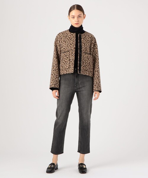 TOMORROWLAND ノーカラージャケット 36 ダークブラウン TOMORROWLAND collection」 ノーカラージャケット 36 ブラウン系その他