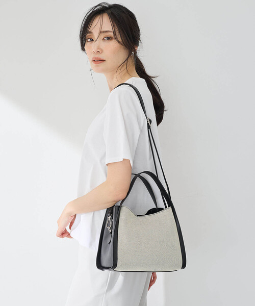 gengonIACUCCI バケットショルダーバッグ グレージュ美品 A/C DESIGN BY ALPHA CUBIC ショルダーバッグ バッグ 「2025年春
