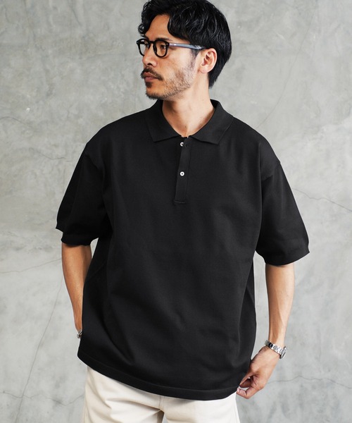 JIGGYS SHOP ポロシャツ ドライタッチ 5分袖 ニットポロシャツ