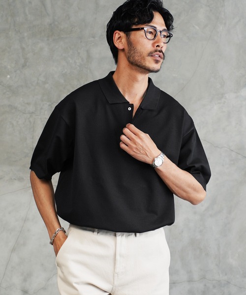 ポロシャツ ドライタッチ 5分袖 ニットポロシャツ メンズ | JIGGYS SHOP | 11
