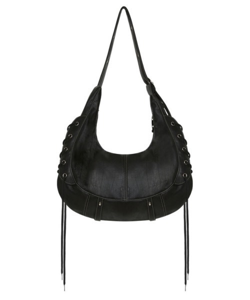 ショルダーバッグ・ポシェット NOT KNOWING Halfmoon Moto Cross Bag LEATHER NOT KNOWING ショルダーバッグ バッグ 「NOT KNOWING」HALFMOON