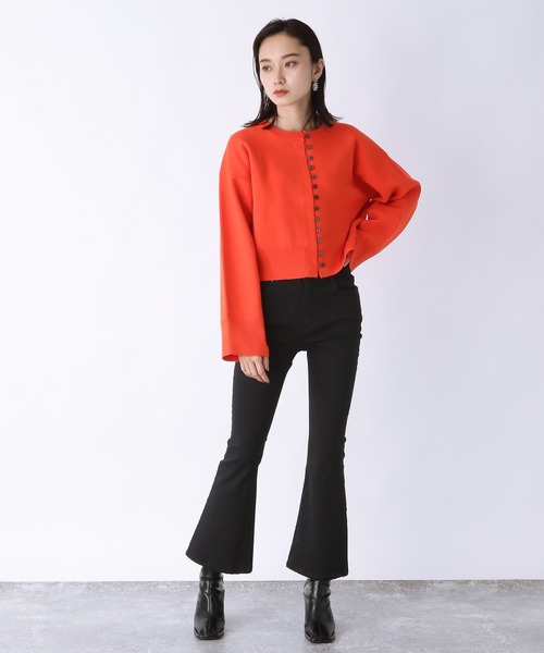 [JEANASIS] ботинки cut Denim брюки MEDIUM черный женский 