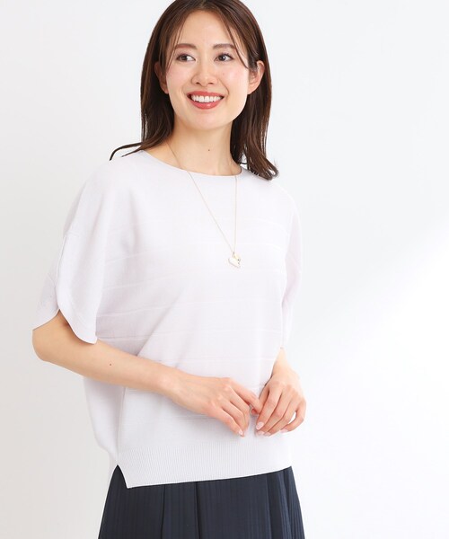 ニット セーター 「夏SALE／夏ニット」ドライタッチプルオーバーニット レディース Reflect ニット セーター 「夏SALE／夏ニット」ドライタッチプル