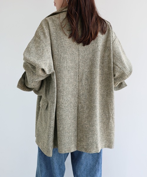 andme（アンドミー） ジャケット テーラードジャケット サマーツイード