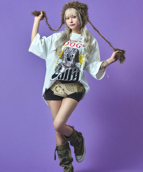 GALFY tシャツ 「GALFY/ガルフィー」SUPER DOG Tee レディース