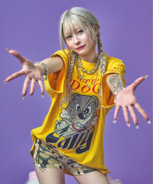 tシャツ 「GALFY/ガルフィー」SUPER DOG Tee レディース メンズ GALFY tシャツ 「GALFY/ガルフィー」SUPER DOG Tee メンズ