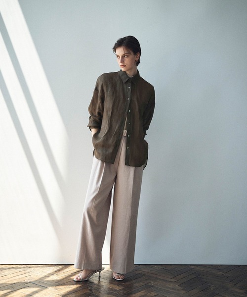 norikoさま専用 N.O.R.C ブラウス シャツ 麻シアーシャツ レディース : ZOZOTOWN