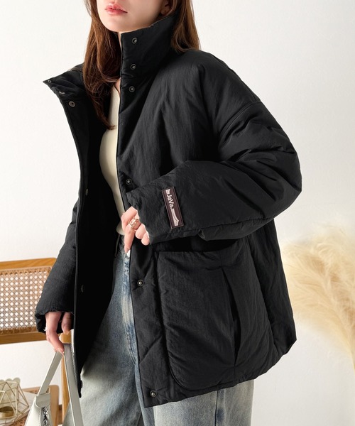 モコモコ 　　PRIDE ナイロンコート　ナイロンブルゾン　40 セール】 ナイロンワッシャーロングダウンコート （ダウンジャケット