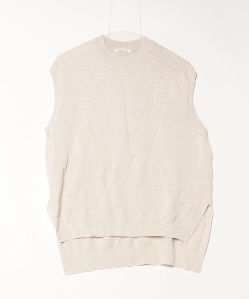 「GALERIE VIE」 ノースリーブニット S ベージュ レディース