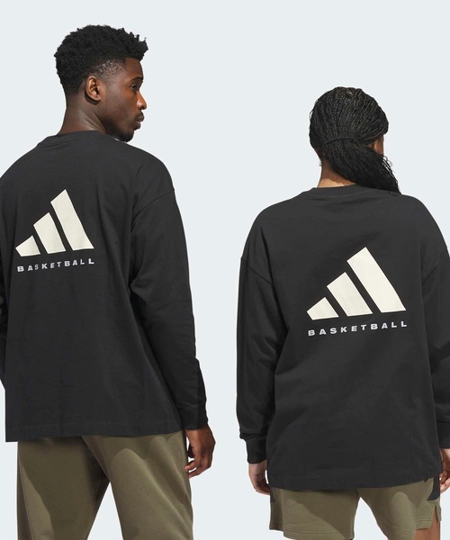 adidas original 黒 長袖 ロンT 単品 adidas Originals tシャツ アディダス バスケットボール 長袖T