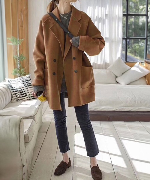 「Amulet」 チェスターコート S グレー レディース_画像2