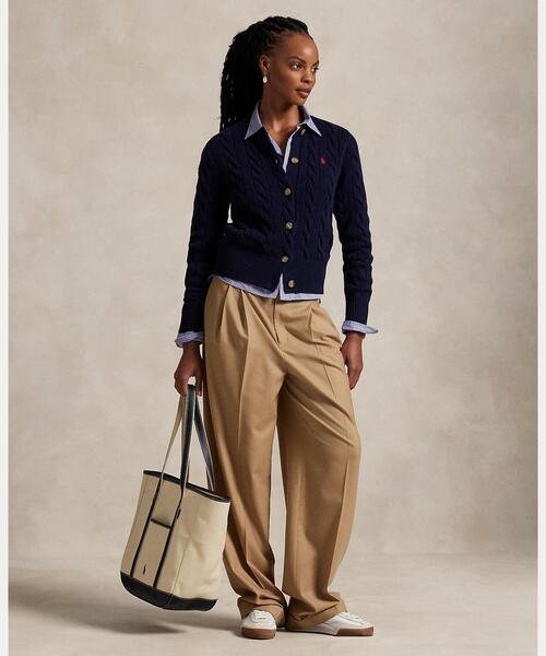 POLO RALPH LAUREN カーディガン ケーブルニット ウールカシミヤ