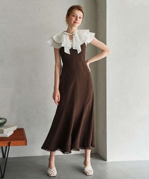「AND COUTURE」 ノースリーブブラウス MEDIUM オフホワイト レディース