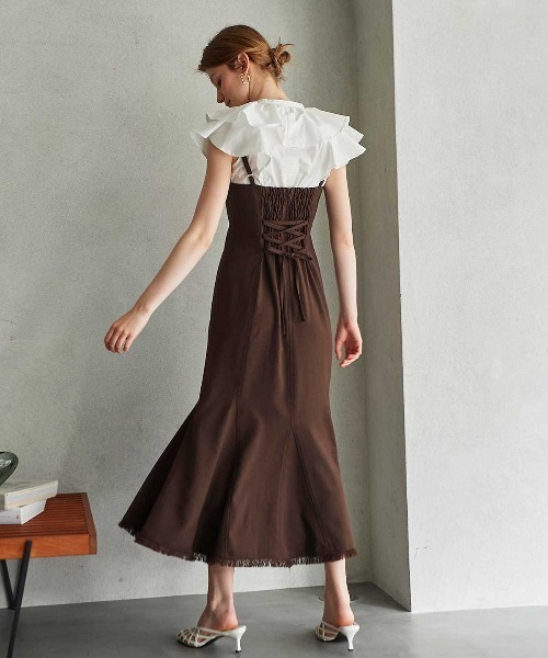 「AND COUTURE」 ノースリーブブラウス MEDIUM オフホワイト レディース