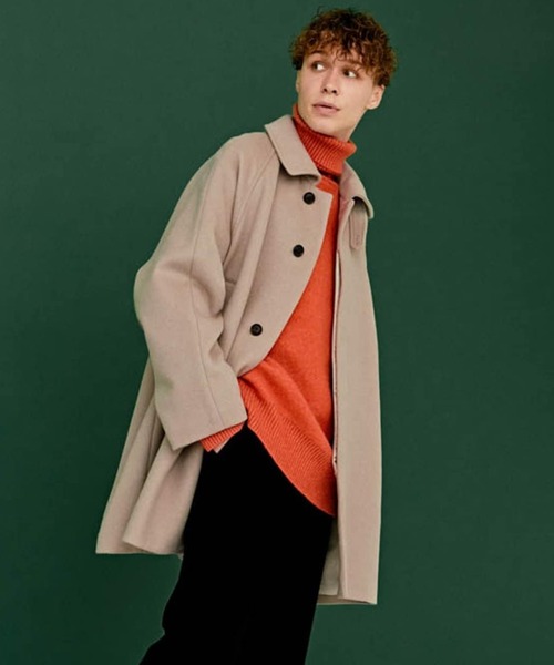 Lui's（ルイス） ステンカラーコート SMALL ライトベージュ メンズ