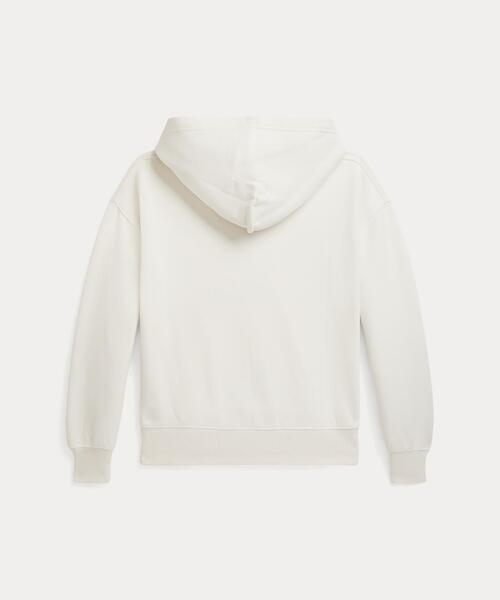 ラルフローレン ガールズ フリースフーディ ホワイト XL/160 Polo Ralph Lauren Childrenswear パーカー ベア フリース