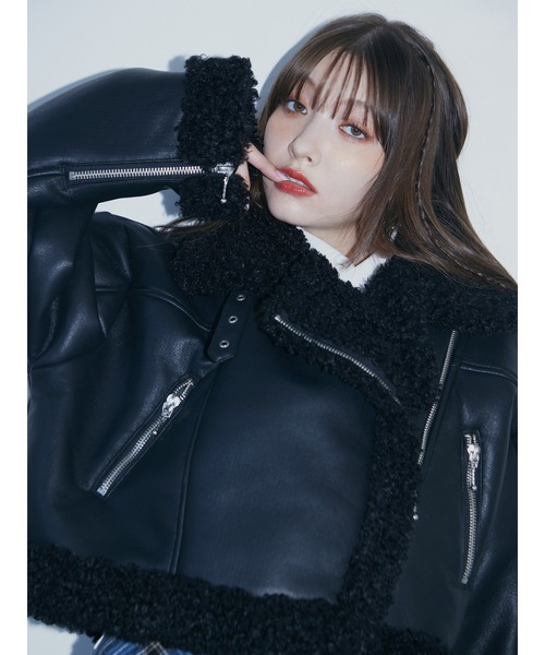 jouetie（ジュエティ） ムートンコート ボアコート フェイクムートン