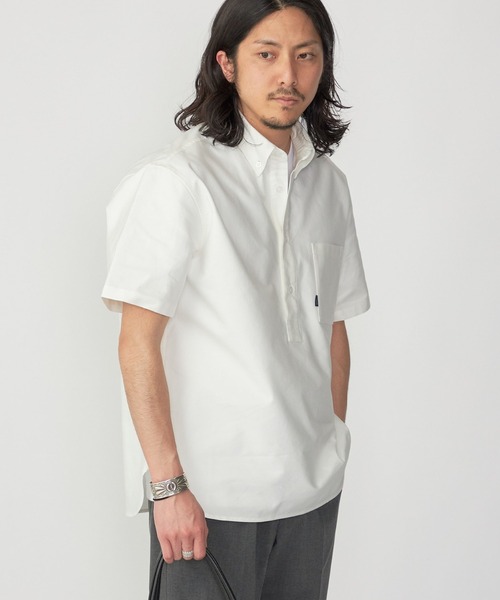 「SHIPS.me」 半袖シャツ X-SMALL ネイビー メンズ_画像4