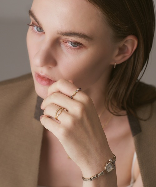 agete（アガット） 指輪 リング 「Limited Edition」K10マルチストーン