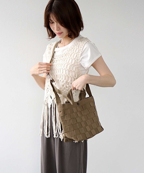 トートバッグ PETA TOTE (M)「MAISON CANVVAS/メゾン キャンバス」 レディース