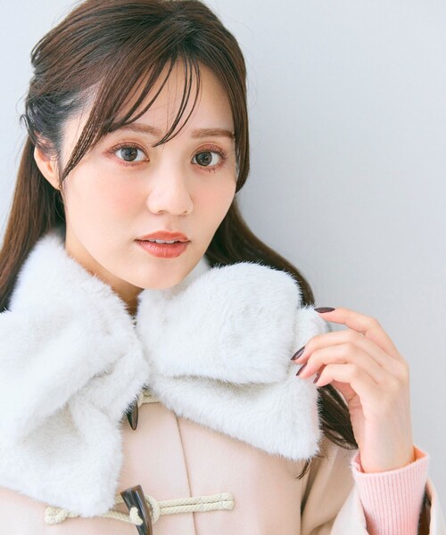 EIMY ISTOIRE ファージャケット リアル サファイアミンク(ピンク 