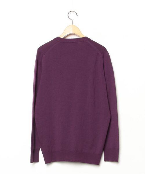 JOHN SMEDLEY パープル ウールカーディガン Lサイズ JOHN SMEDLEY（ジョンスメドレー） カーディガン PETWORTH エクストラ