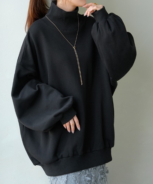 HUG.U（ハグユー） トレーナー スウェット 特暖 裏シャギーハイネック