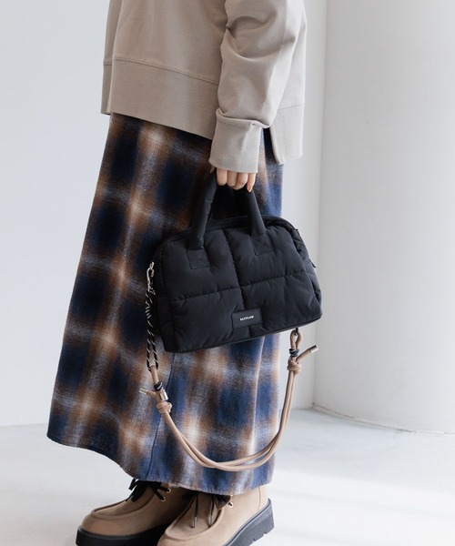 ボストンバッグ コードショルダーパフボストン レディース | BAYFLOW | 01