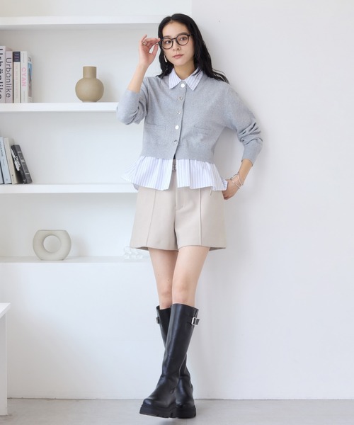 VIS（ビス） パンツ ジャージメルトンベルト付きショートパンツ