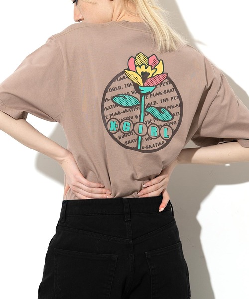 「X-girl」 半袖Tシャツ L ホワイト レディース_画像3