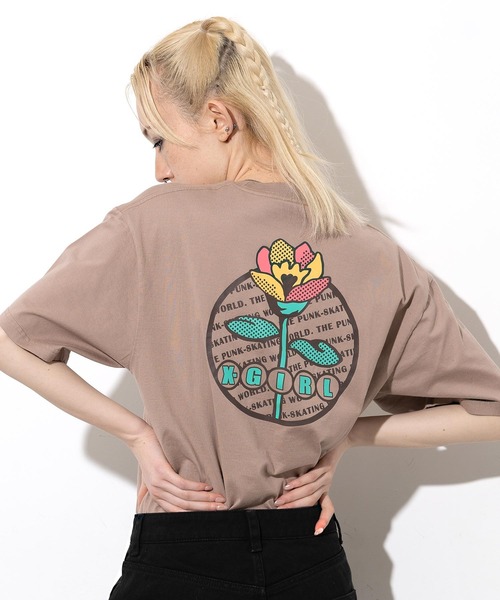 「X-girl」 半袖Tシャツ L ホワイト レディース_画像5