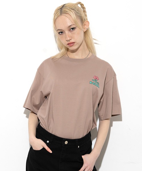 「X-girl」 半袖Tシャツ L ホワイト レディース_画像8