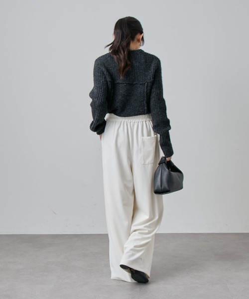 Lui's（ルイス） スラックス パンツ ポンチ2タックワイドパンツ