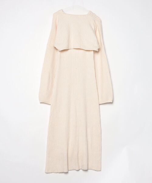 「muguet」 コンビワンピース FREE ベージュ レディース_画像2