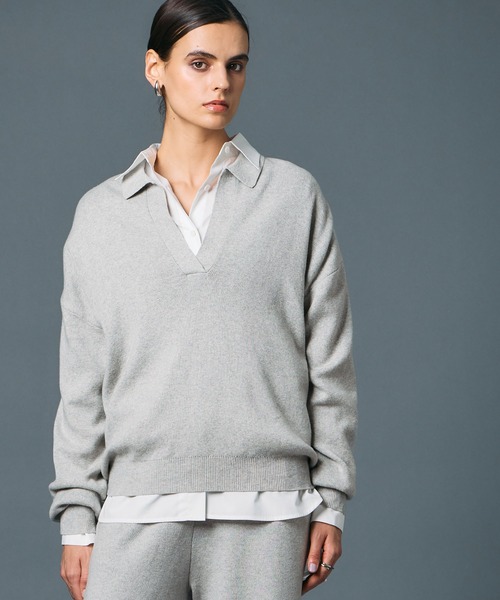 cccmalie カシミヤシルク リボンスキッパーニット N.O.R.C ニット セーター コットンカシミヤスキッパーニット