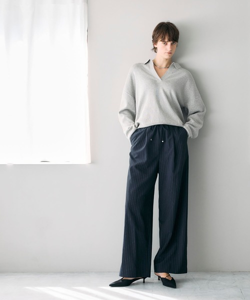 N.O.R.C ニット セーター コットンカシミヤスキッパーニット