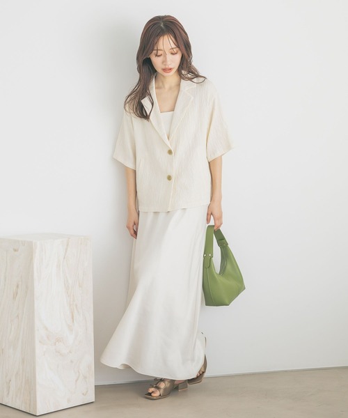 「mysty woman」 ジャケット FREE ダークベージュ レディース_画像2