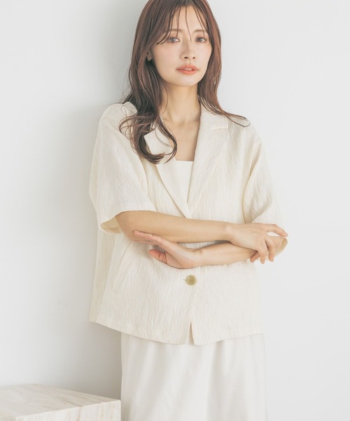 「mysty woman」 ジャケット FREE ダークベージュ レディース_画像4