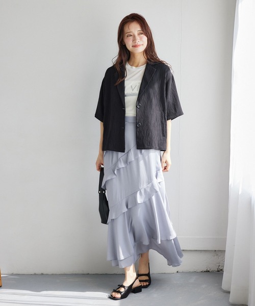 「mysty woman」 ジャケット FREE ダークベージュ レディース_画像5