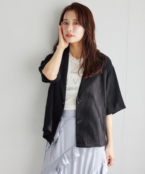 「mysty woman」 ジャケット FREE ダークベージュ レディース_画像6