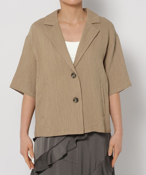 「mysty woman」 ジャケット FREE ダークベージュ レディース_画像8