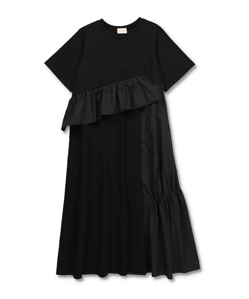 「Re.Verofonna」 半袖ワンピース 38 ブラック レディース_画像2