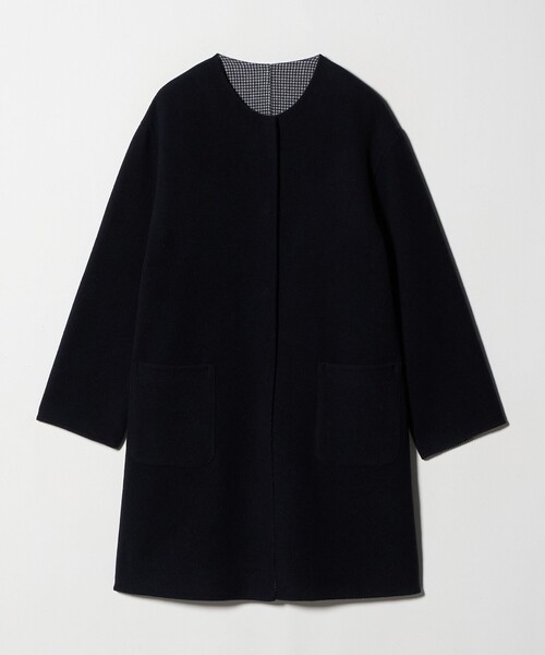 A DAY IN THE LIFE ノーカラーコート コート リバーシブル Aライン