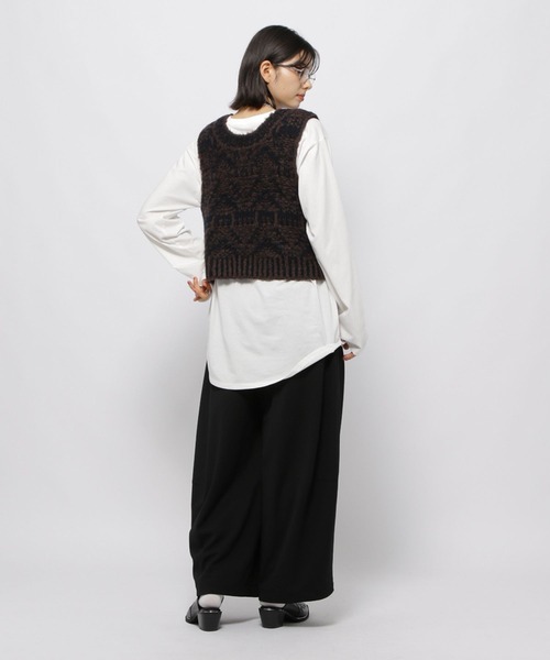 niko and…（ニコアンド） ベスト ジレ 2WAYジャガードベスト