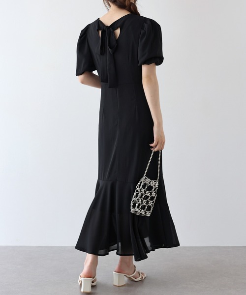 「BLUEEAST」 半袖ワンピース MEDIUM ブラウン レディース_画像4