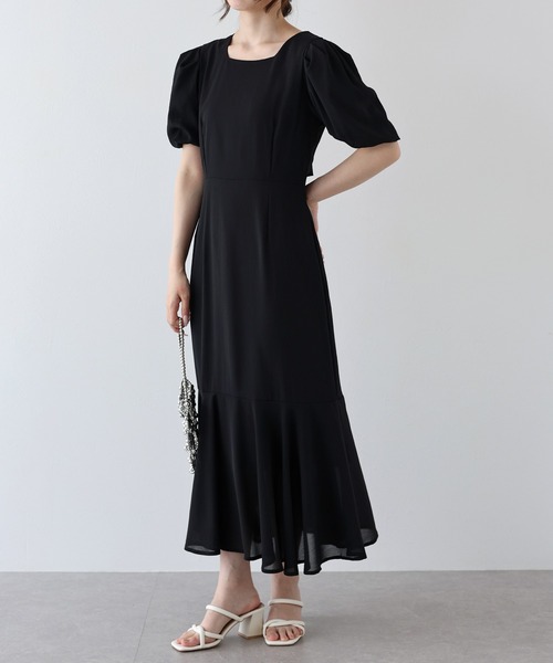 「BLUEEAST」 半袖ワンピース MEDIUM ブラウン レディース_画像6